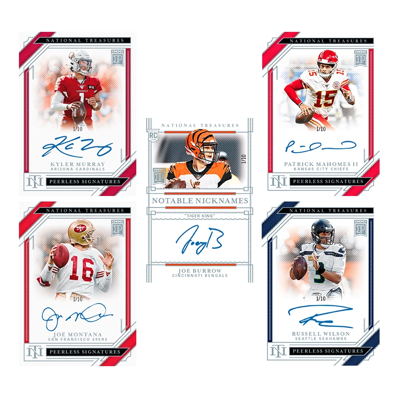 Panini Rugby Star carte bricolage Brett Favre Barry Sanders Josh Allen Justin Herbert Patrick Mahomes Collection carte jouets cadeau