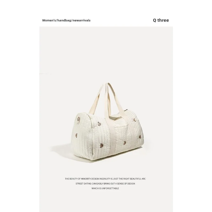 حقيبة سفر مطرزة جديدة، حقيبة أمتعة ذات سعة كبيرة، حقيبة تخزين خفيفة الوزن، حقيبة بوسطن #2