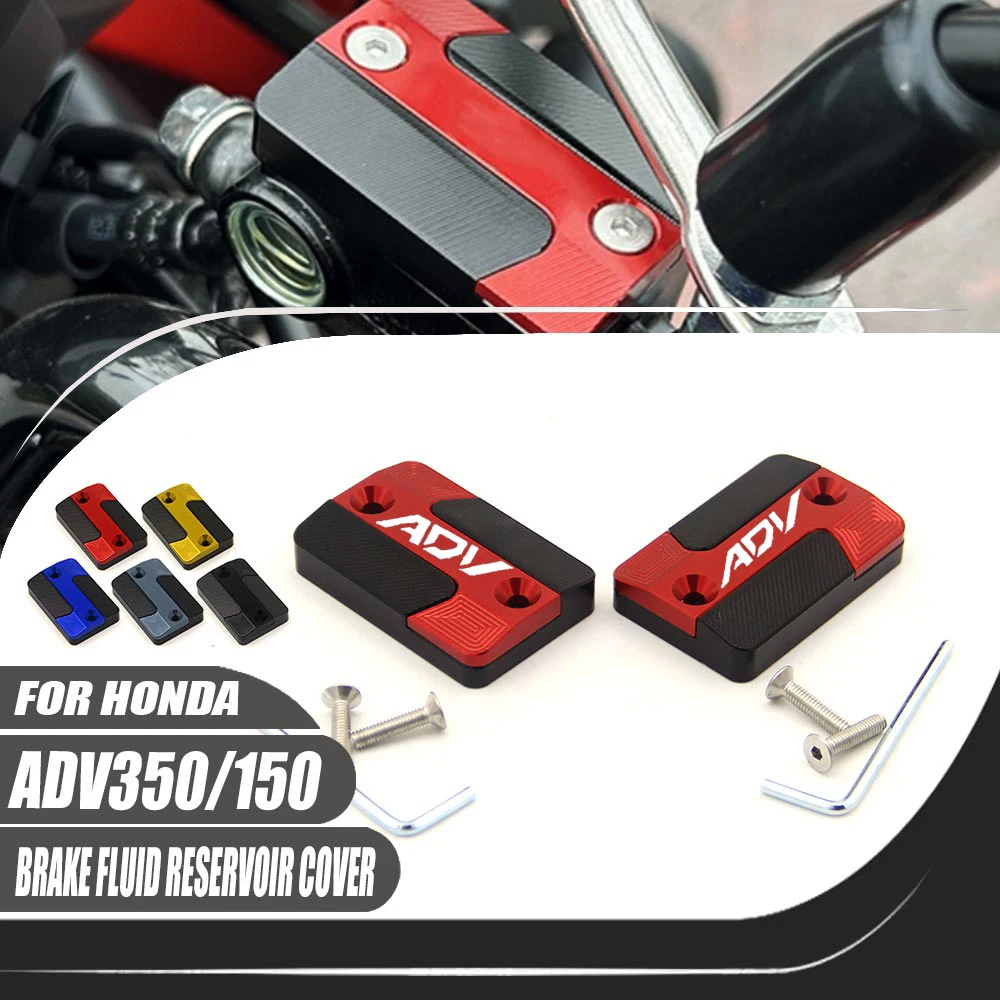 For Honda ADV350 ADV150 ADV 350 150 Motorcycle Accessories CNC Front Brake Fluid Reservoir Cover Master Cylinder Oil Cap