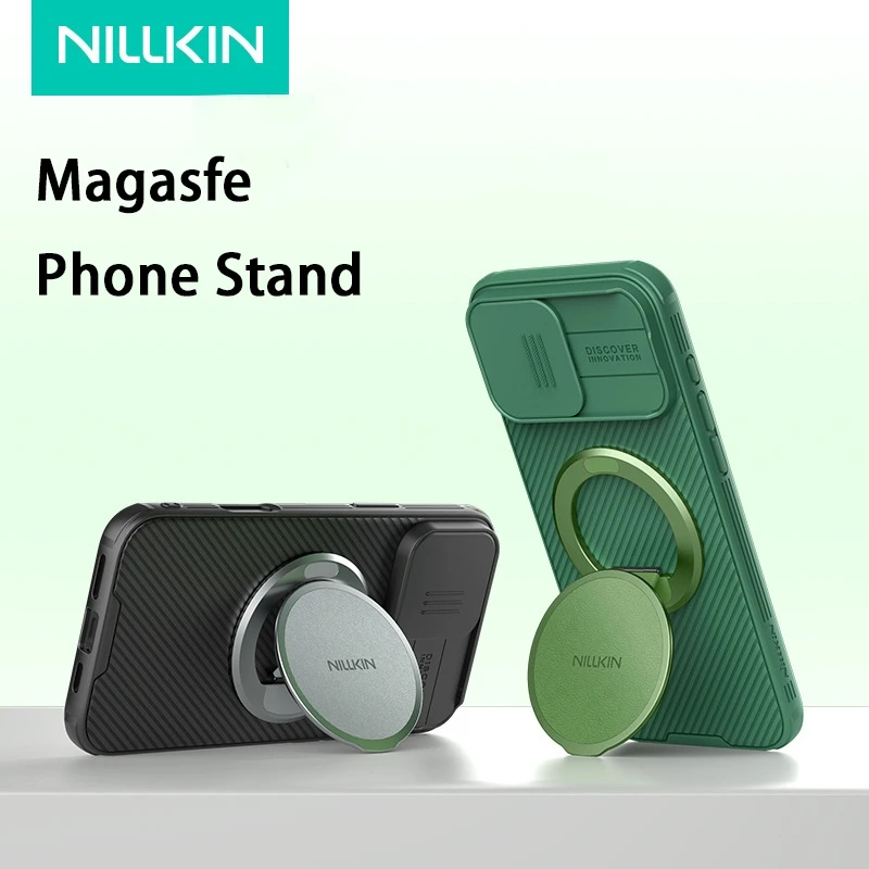 

Nillkin для iPhone Samsung с двойными магнитными кольцами, портативный телефон, портативная подставка для моделей MagSafe Magnetic Series, чехлы для телефонов