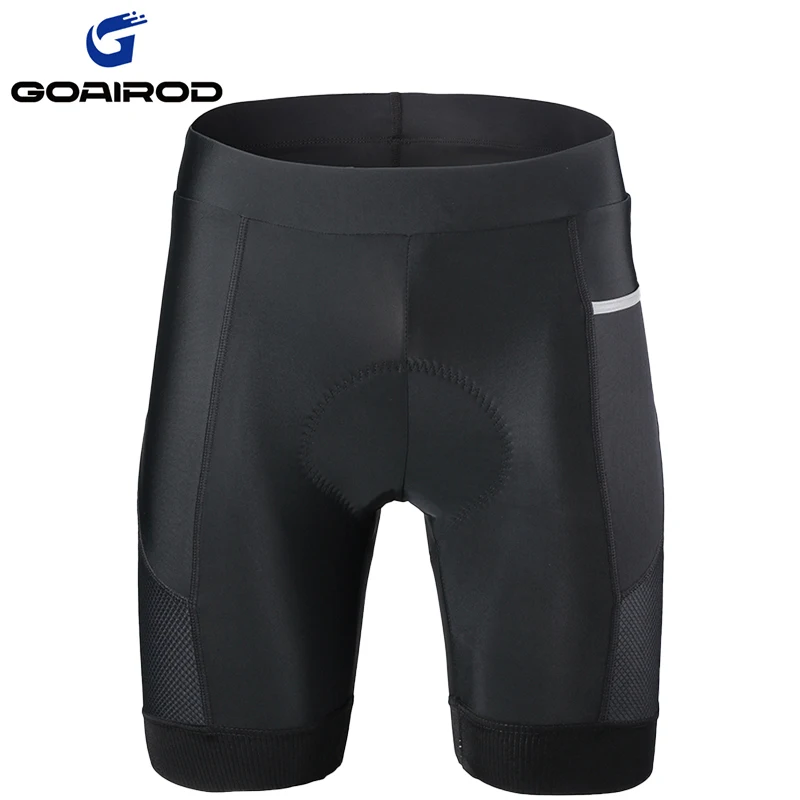 GOAIROD Men's Cycling Shorts Underpants MTB Mountain Bike Padded Tights Bicycle Clothes Pockets Reflective Long Distance Riding