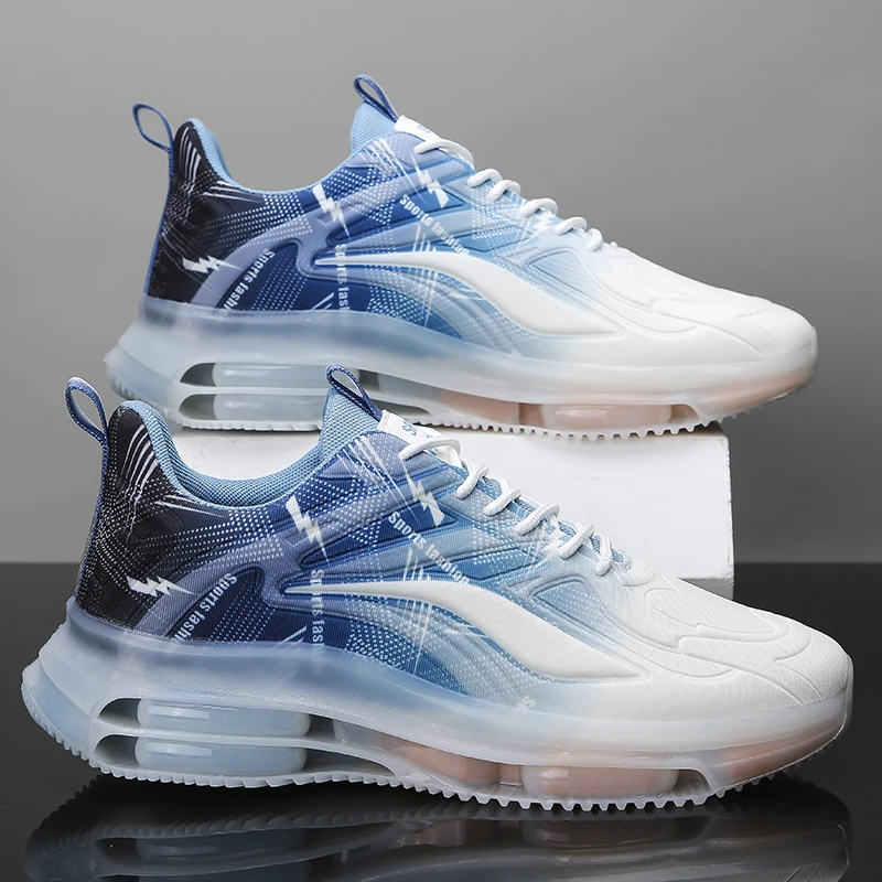 Men's Running Shoes Jogging Breathable Cushioning Non-Slip Outdoor Marathon Shoes Trainer Race Casual Sneakers Off-road Shoes