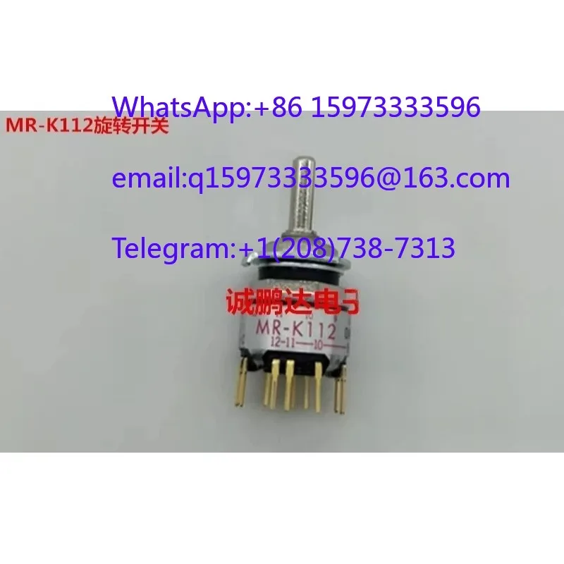 10pcs Half Inch Diameter Sealed Rotary Switch Waterproof Dustproof Multi Gear Selector for Industrial Instrument Circuit Control