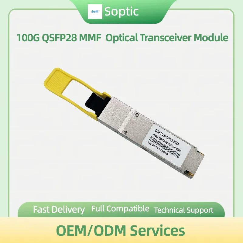 

100G QSFP28 SR4 Optical module MPO connector 850nm 100M SFP Module