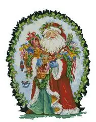 

Santa Claus in Costume Cross stich Kits Homfun Craft Cross Stich Painting Decorations For Home