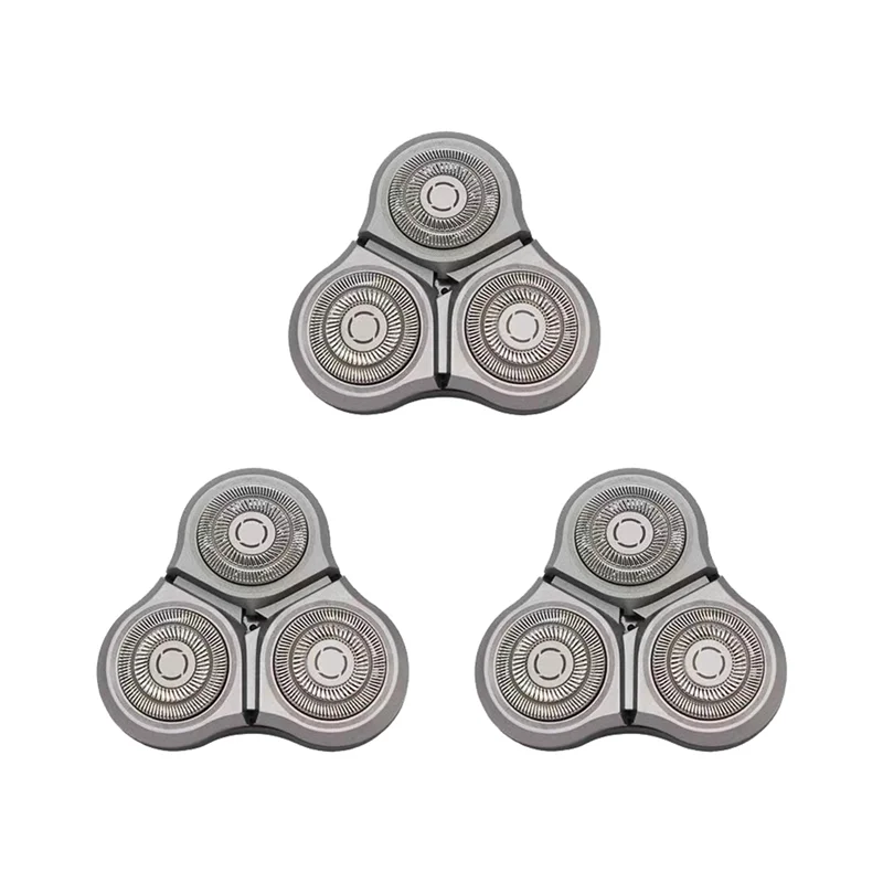N89R 3PCS สําหรับ Xiaomi Mijia S500C S500 S300 เครื่องโกนหนวดไฟฟ้าหัวเปลี่ยนหัวโกน MJTXD01SKS หัวตัดอุปกรณ์เสริม