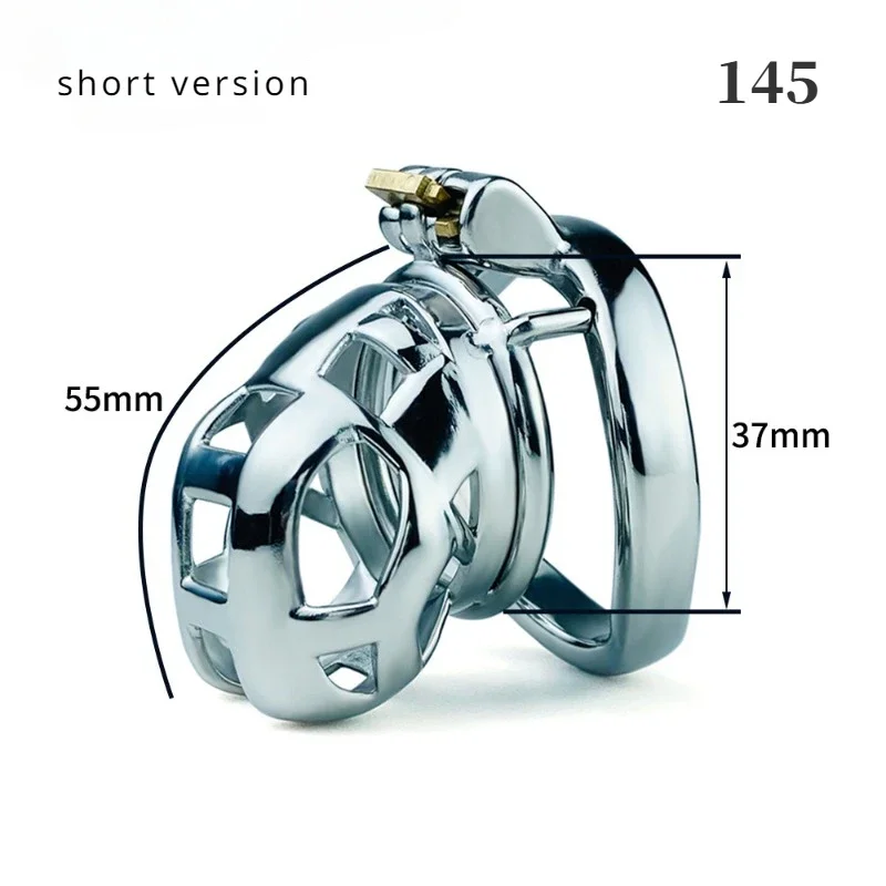 New Stainless Steel Chastity Cage Penis Abstinence Restraint Device Chastity Lock Anti-Cheating Adult Erotica Male Erotic Toys.