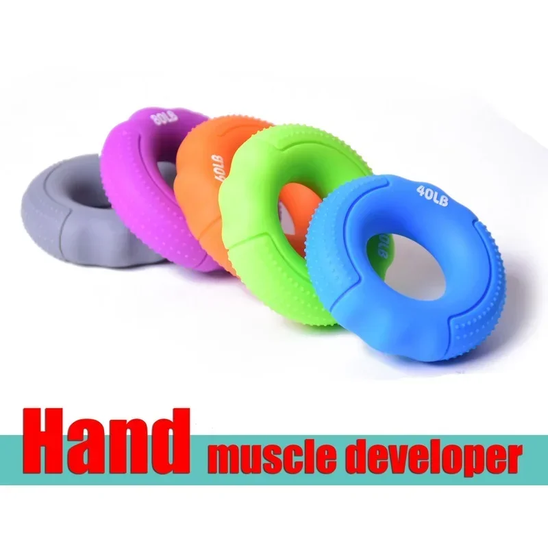 Silicone Finger Gripper Hand Resistance Band Grip Ring Wrist Stretcher Finger Forearm Trainer Exercise Carpal Bone Expander