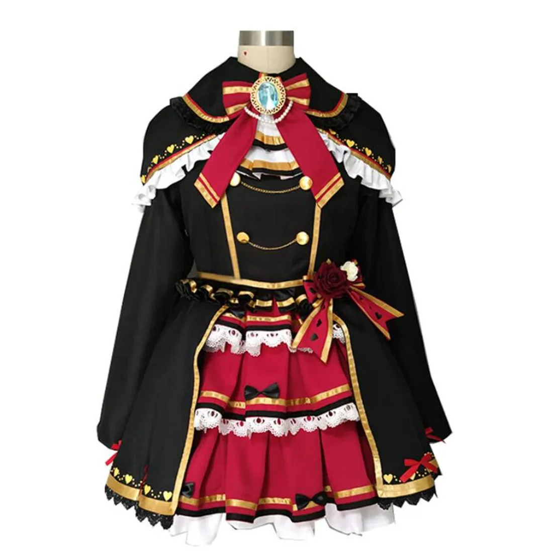 

2022 Anime VTuber Hololive Akai Haato Cosplay Costume Elegant Cute Gothic Lolita Dress Activity Party Role Play Clothing Custom-