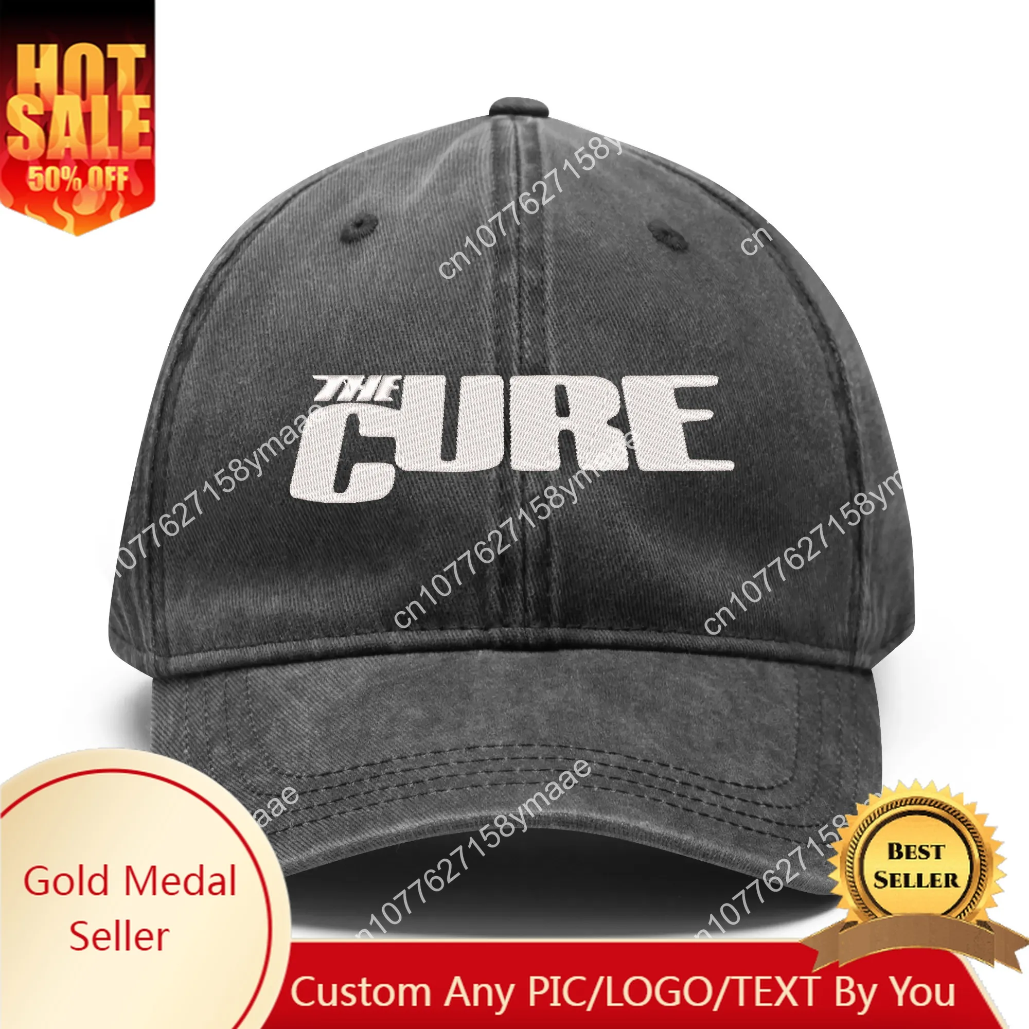 

Шапки с вышивкой The Cure для мужчин и женщин, головные уборы в стиле «хип-хоп» под заказ, кепки «сделай сам» с персонализированным текстом, ковбойская Кепка-тракер