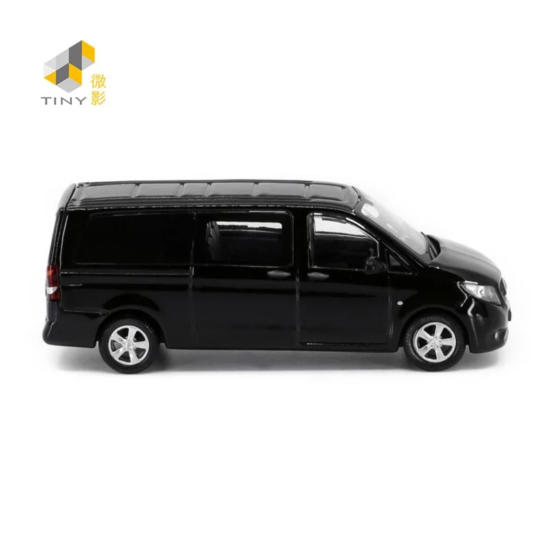 TINY 1:64 Ben-chi Vito NO.83 Black Alloy Simulation Model Car