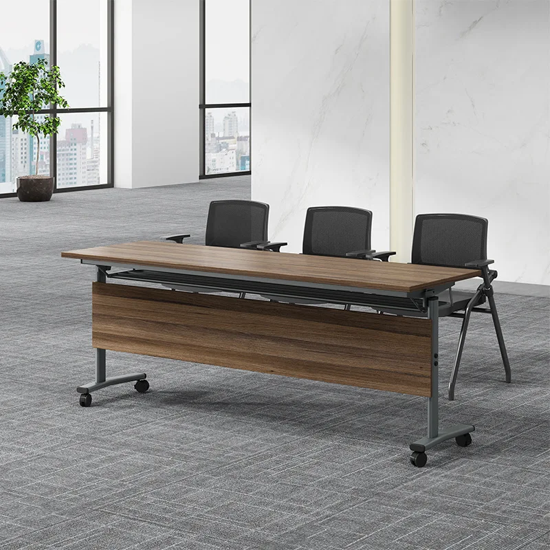 Modern Minimalist Panel Strip Table Foldable Movable Double Triple Training Table Freely Combined