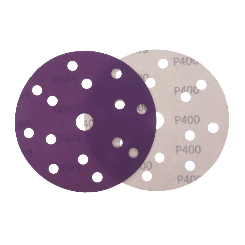 6 Inch 15 Holes Hook and Loop Sanding Paper Kit 90 Pcs 40-800 Grits Assorted Professional Sandpaper for Random Orbital Sander