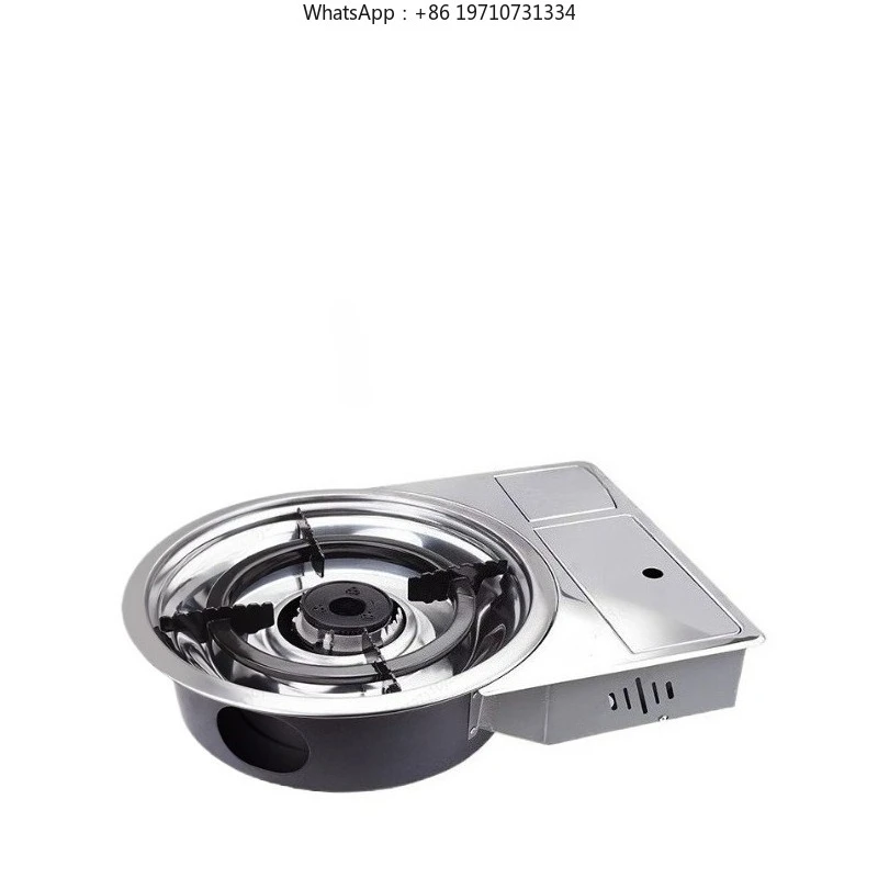 Commercial Desktop Embedded Bbq Gas Grill Smokeless Indoor Outdoor Stainless Steel Barbecue Gas Grill For Restaurant