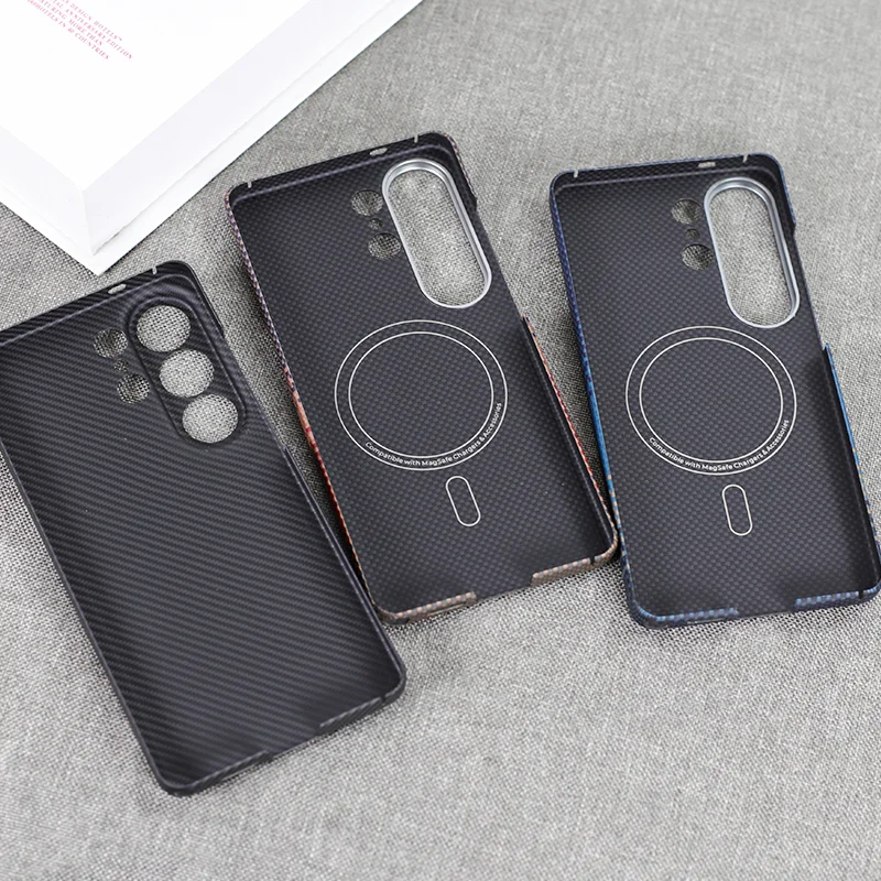 Luxury Aramid Fiber Kevlar Case For Samsung S26 Ultra S26 S26 Plus Ultra Thin Light Anti-Fall Protective Back Cover