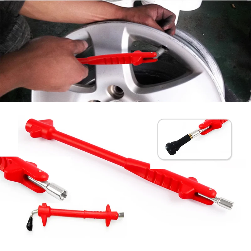 Car Tire Valve Stem Puller Tube Wheel Tire Remover Installer Tire Repair Tools Car Wheel Changer Tool Auto Repair Accessories