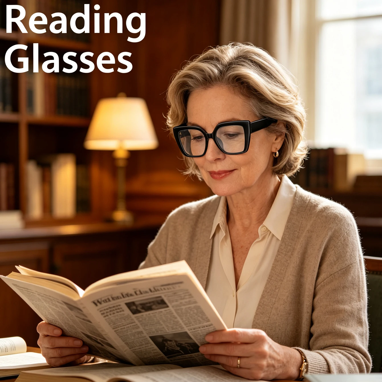 Oversized Bold Square Reading Glasses, Vibrant Rectangular Presbyopic Eyewear for Men & Women