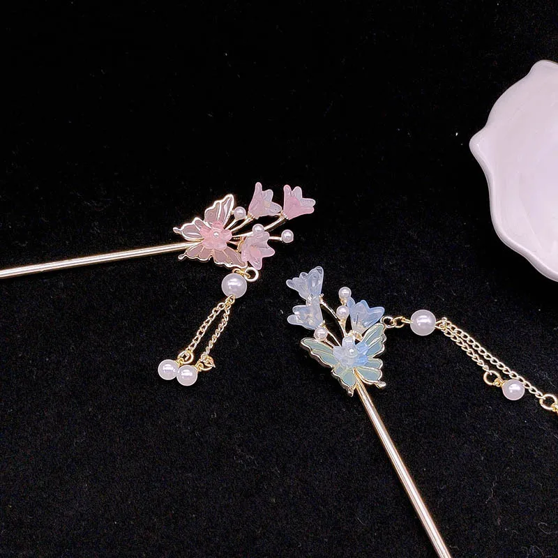 

Заколка-заколка, шаг-бабочка, украшение встряхивающейся головы, заколка с кисточкой, аксессуар для волос