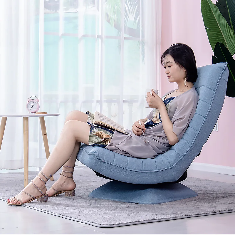 Lazy sofa single rotatable moon chair simple modern bedroom living room balcony leisure small recliner