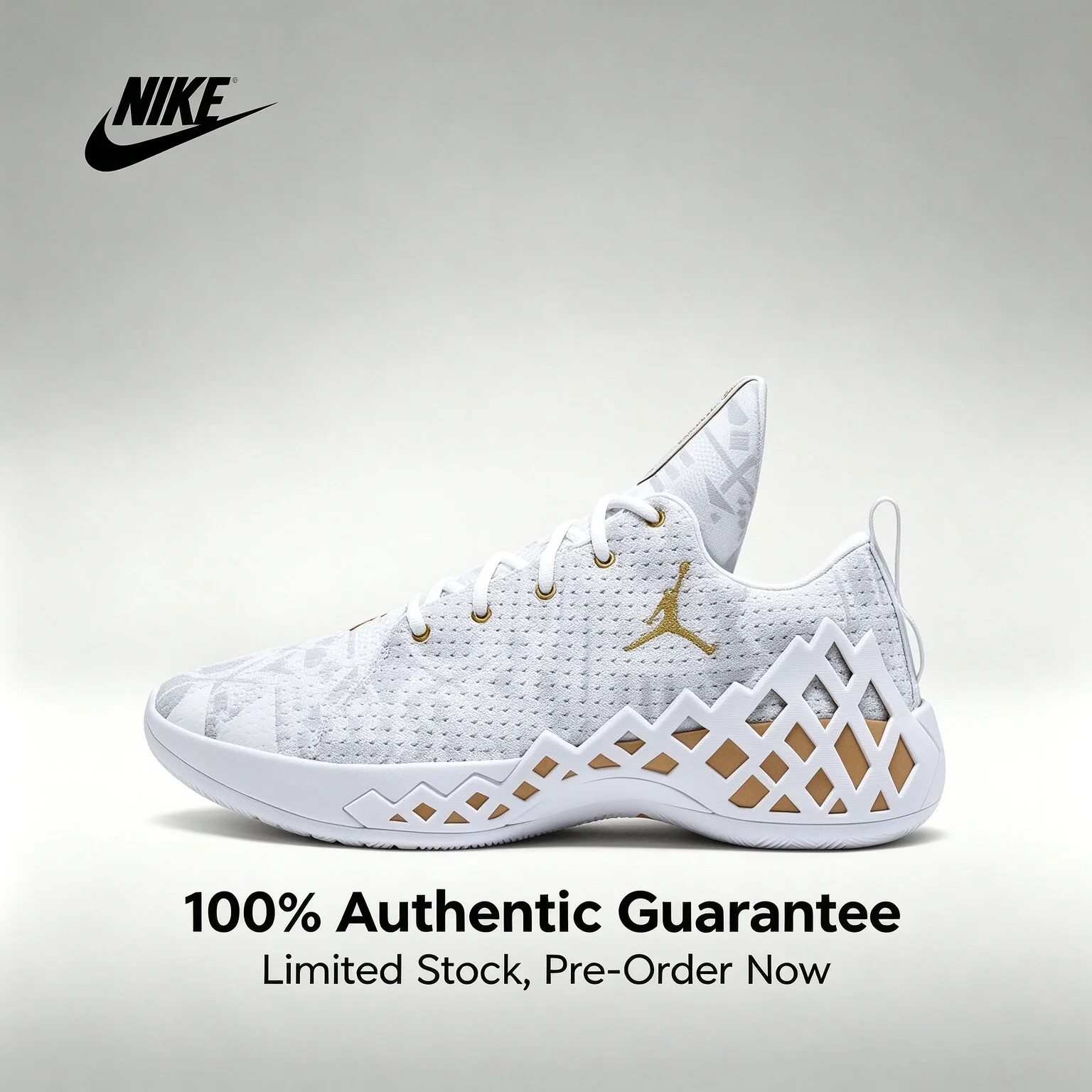Nike Air Jordan Jumpman Diamond Mid PF Comfortable and Simple PU Cushioning Non-Slip Low-Top Basketball Shoes Men’s CI1209-107