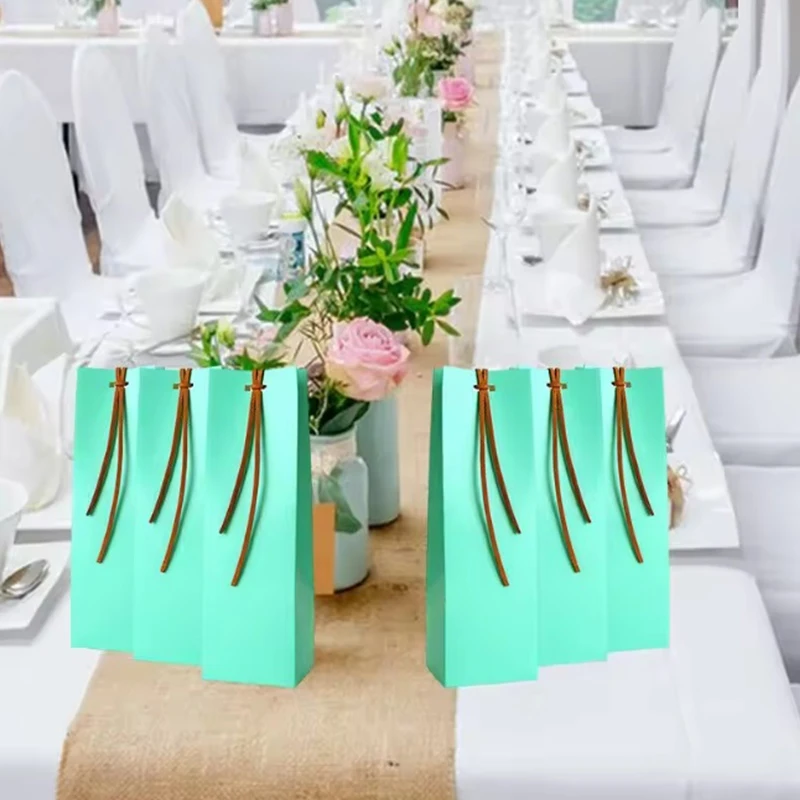 10PCS Wedding Companion Gift Box Wedding Favor Bag Party Candy Gift Mini Boxes Birth Favors Party Gift Decoration