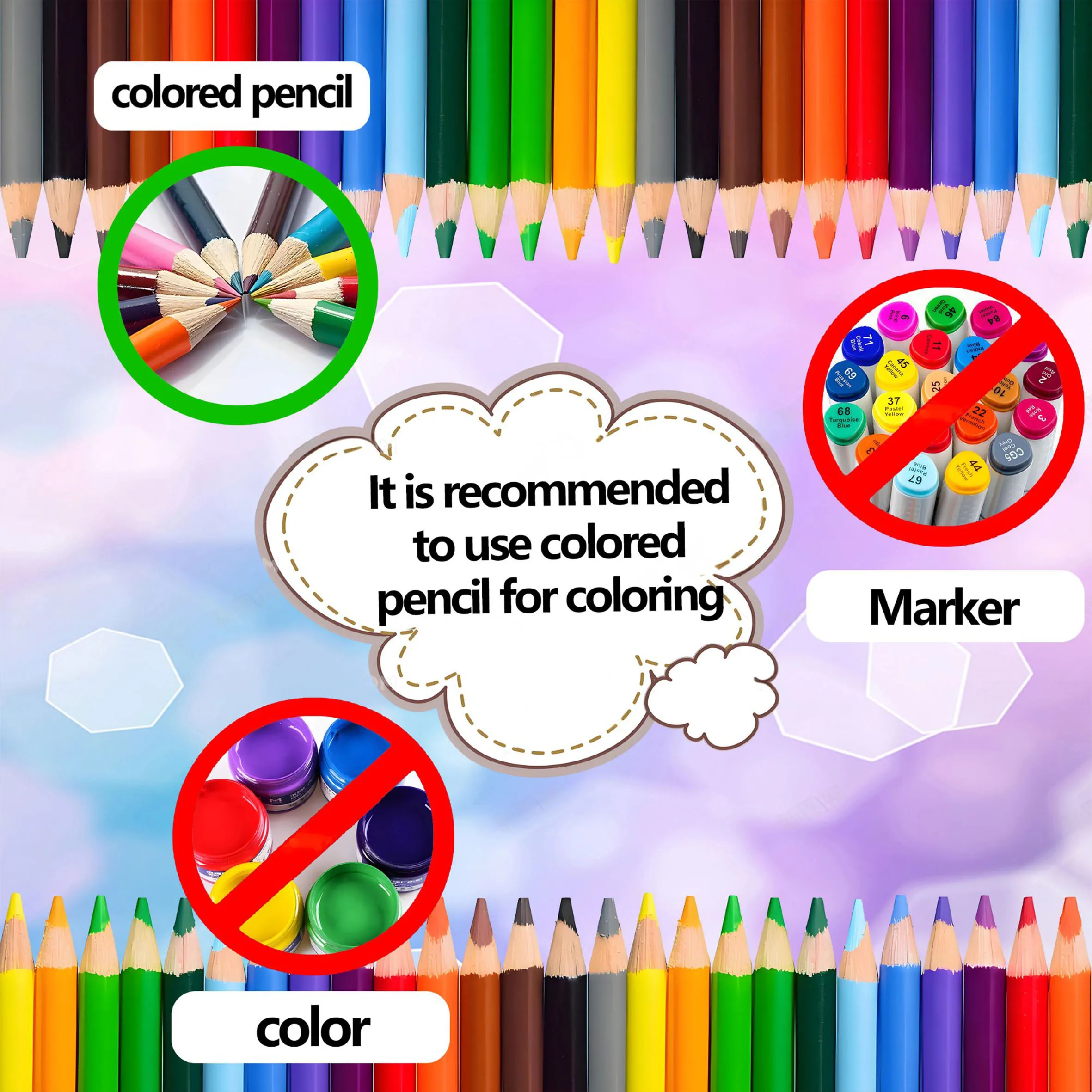 Adult Picture Book: Cute Animal Coloring Book with 24 Pages for Relaxation - Stoner Coloring Practice, 7.8-Inch Size