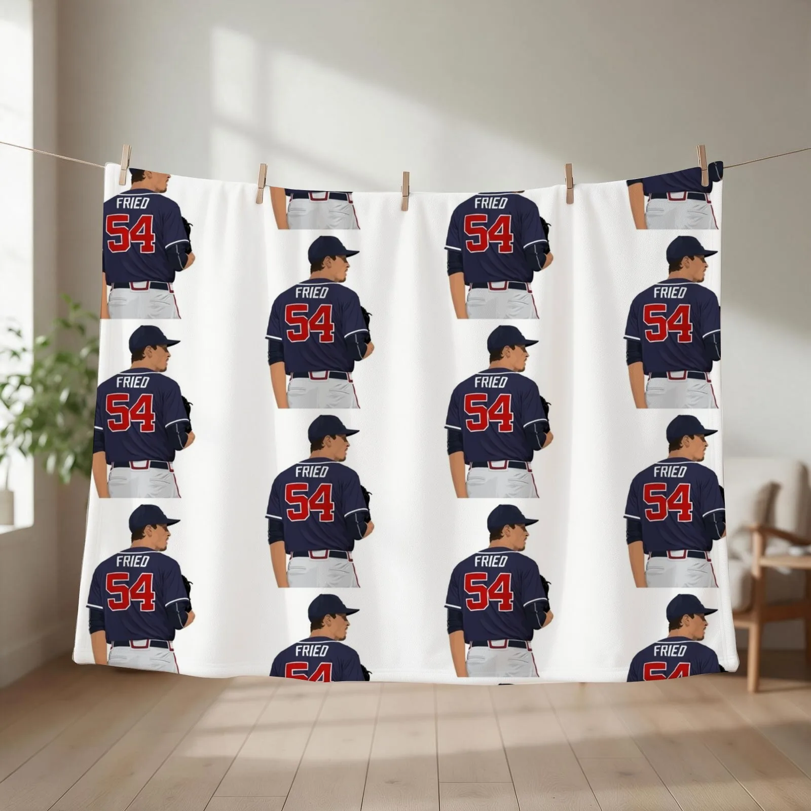 Max Fried 54 Throw Blanket couch cozy soft plush fuzzy picnic outdoor blanket