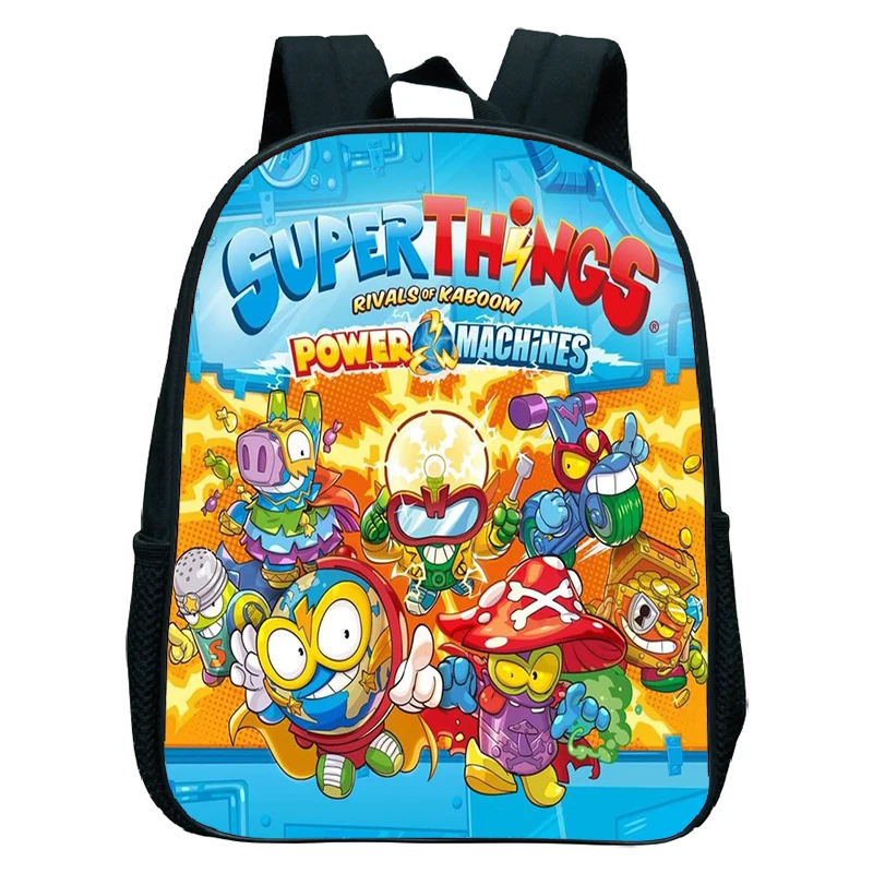 Game SuperThings Backpack Cute School Bag Girls Schoolbag Primary Backpacks Kids Cartoon Bookbag Waterproof Rusksack Mochila