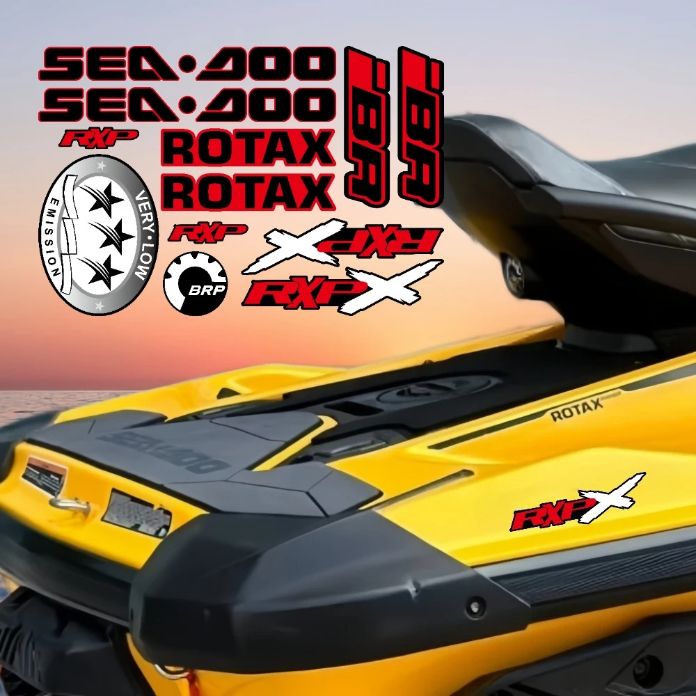 Jet Ski Stickers Ski Doo RXP300 Rxp260 Waterproof Sticker IBR ROTAX RxpX Decal for BRP Seadoo Sea-doo Boat Accessories