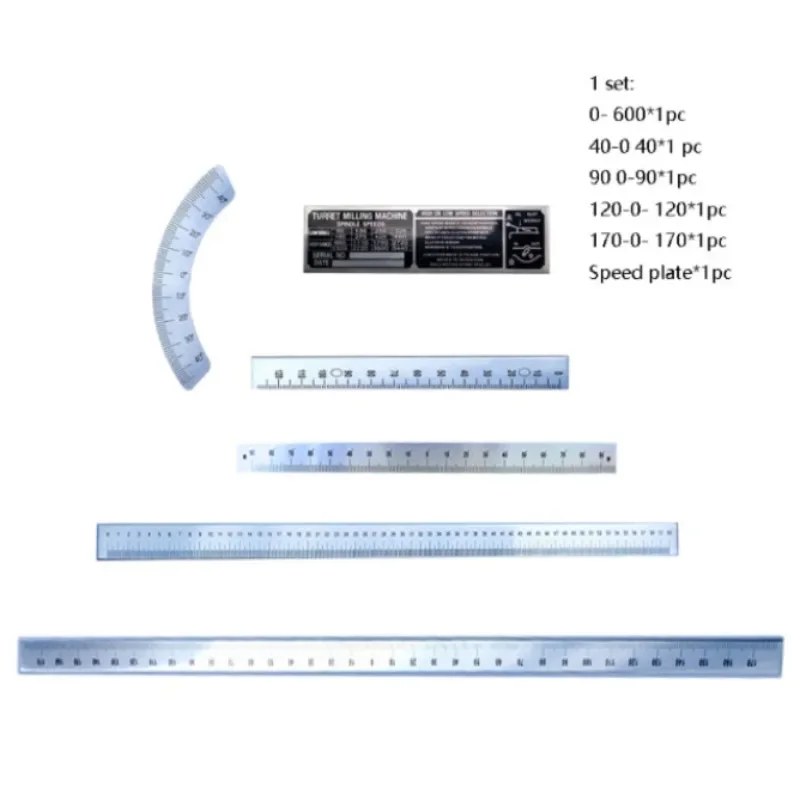 Turret Milling Machine Accessories Scale Ruler Angle Ruler Speed Plate Brand New