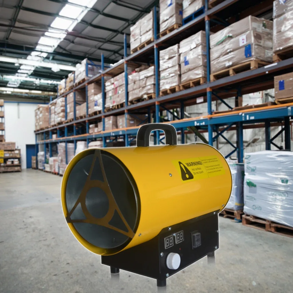 Fast Heating Multi-Use Heater For Greenhouse/Workshops - 10kW LPG Air Forced Heater With Cut-Off Protection