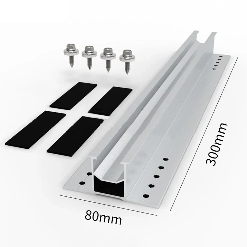 Imagem -05 - Suporte Solar Folha Trapezoidal Trilho de Montagem pv 30cm Braçadeiras Médias 3035 mm Fontes de Energia Solar