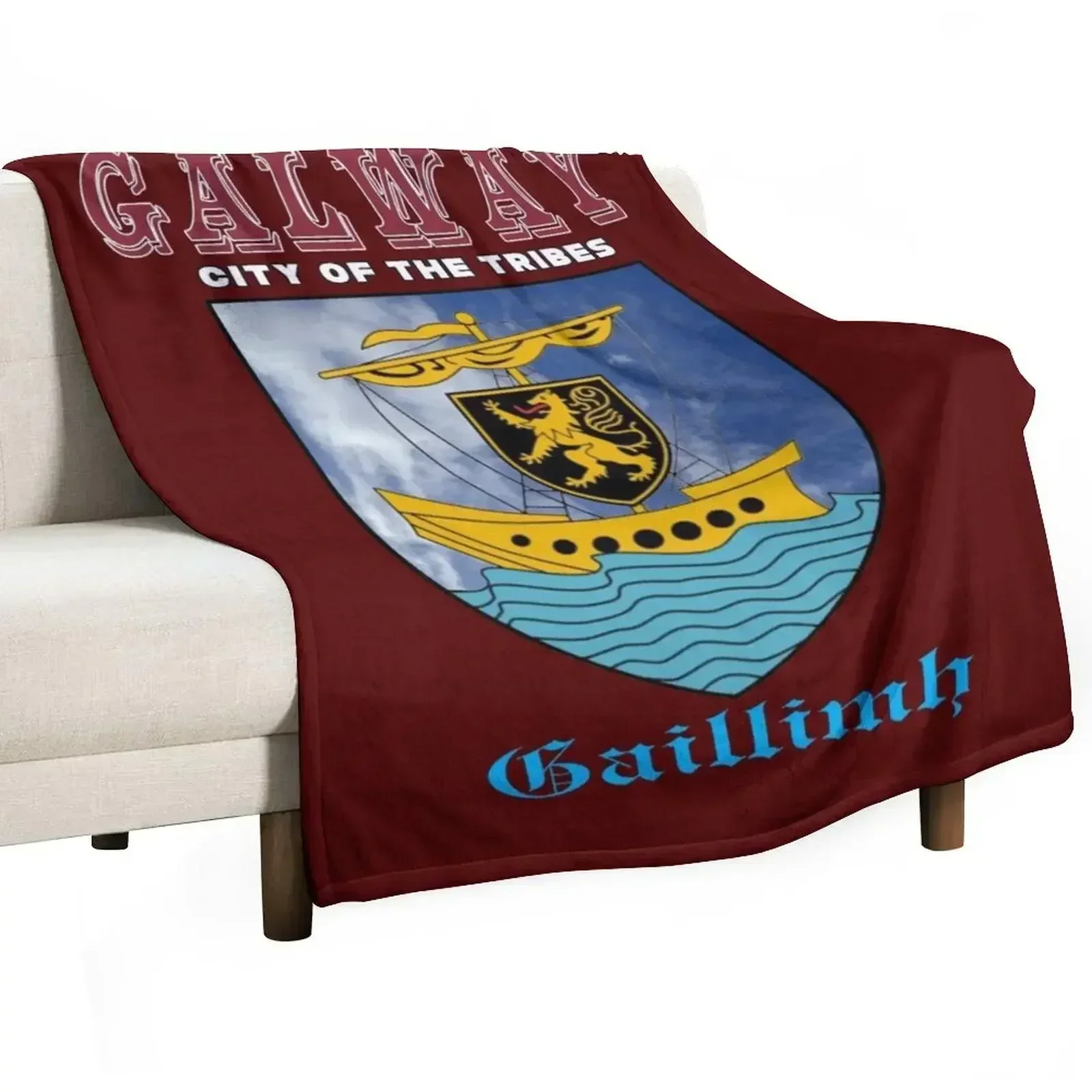 Galway City - City of The Tribes Throw Blanket Cute Plaid Nap Summer anime Soft Big Thermal Blankets