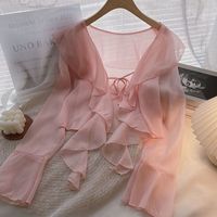 Cape Shawl Open Open Wrap Poncho Coat Lolita Bolero Gothic Chiffon Shrugs Tops Girls Sweet Hood Cloak Cardigan For Women LX920