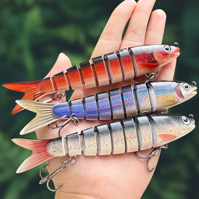 Señuelo de pesca de 135 mm y 19 g, señuelo artificial de hundimiento tipo Swimbait, señuelos articulados Balam, señuelo gigante para lubina y bagre, señuelo duro Swimbait, señuelo Balam para pesca.