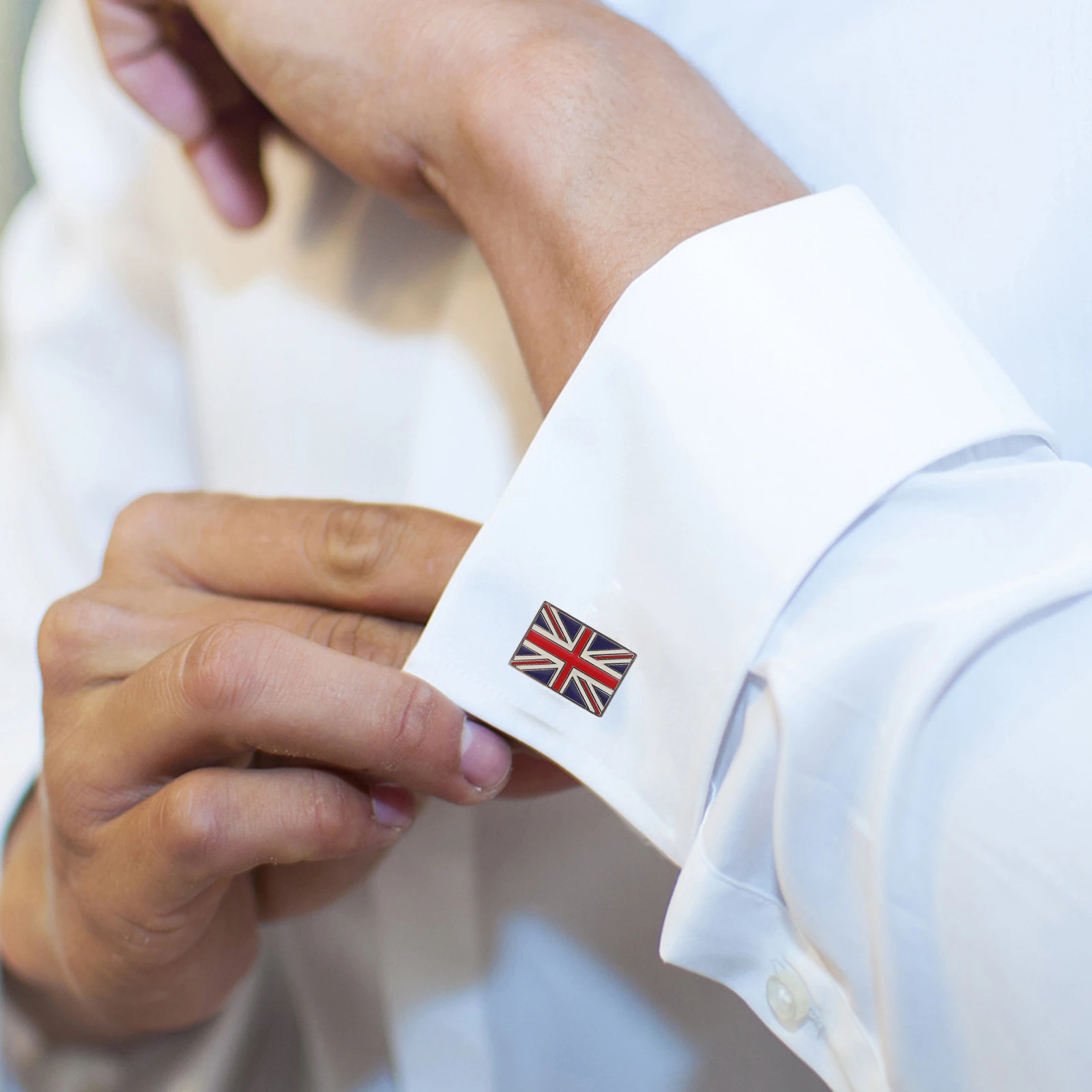 

Union Jack Cufflinks Decorative Buttons Business Shirt Studs Fashion Chic Coat Replacements Classic Uk Flag Flags