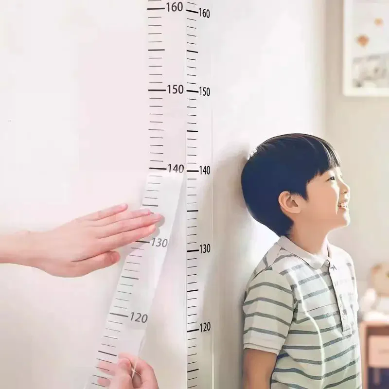 1Pcs PVC Height Growth Chart Wall Sticker Removable Writeable Measuring Ruler For Bedroom Playroom Nursery Decor