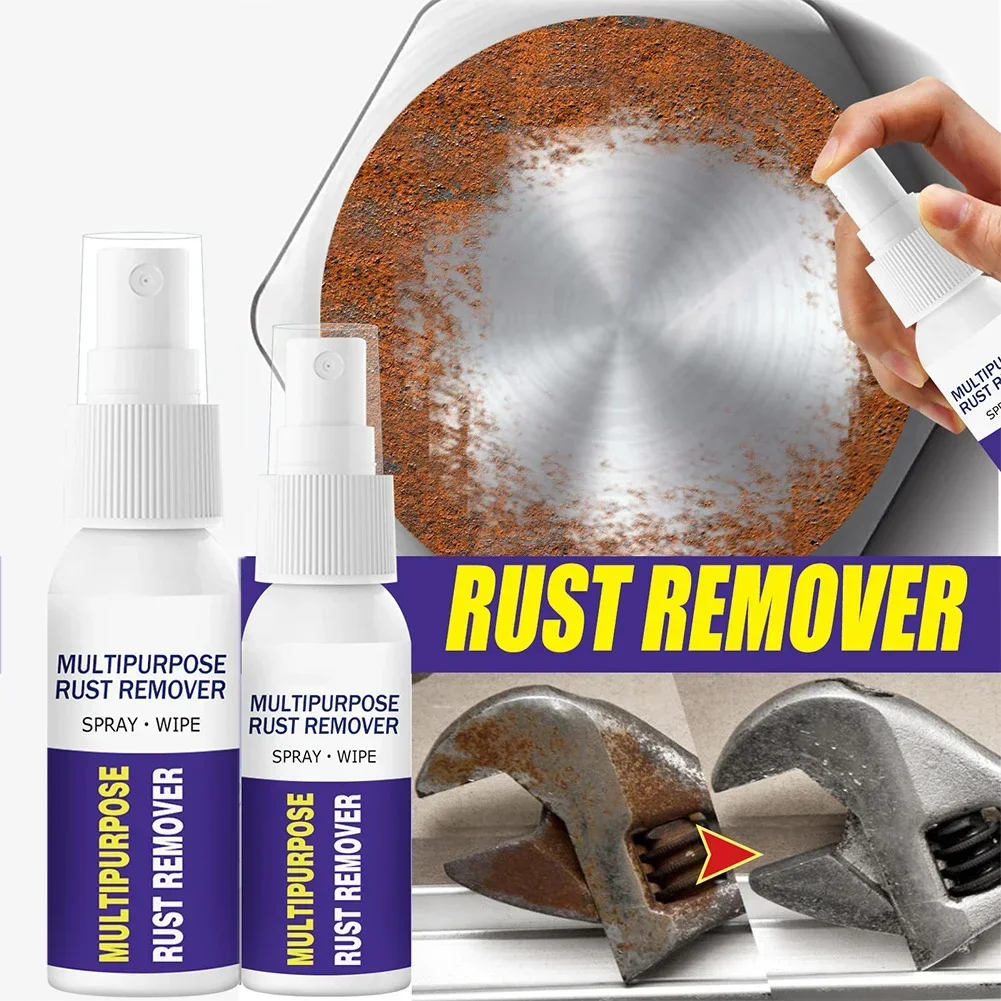 Powerful Rust Remover Metal Polish Agent Spray Wipe Removal For Polishing Cars Rust Converter Maintenance Clean De-rust