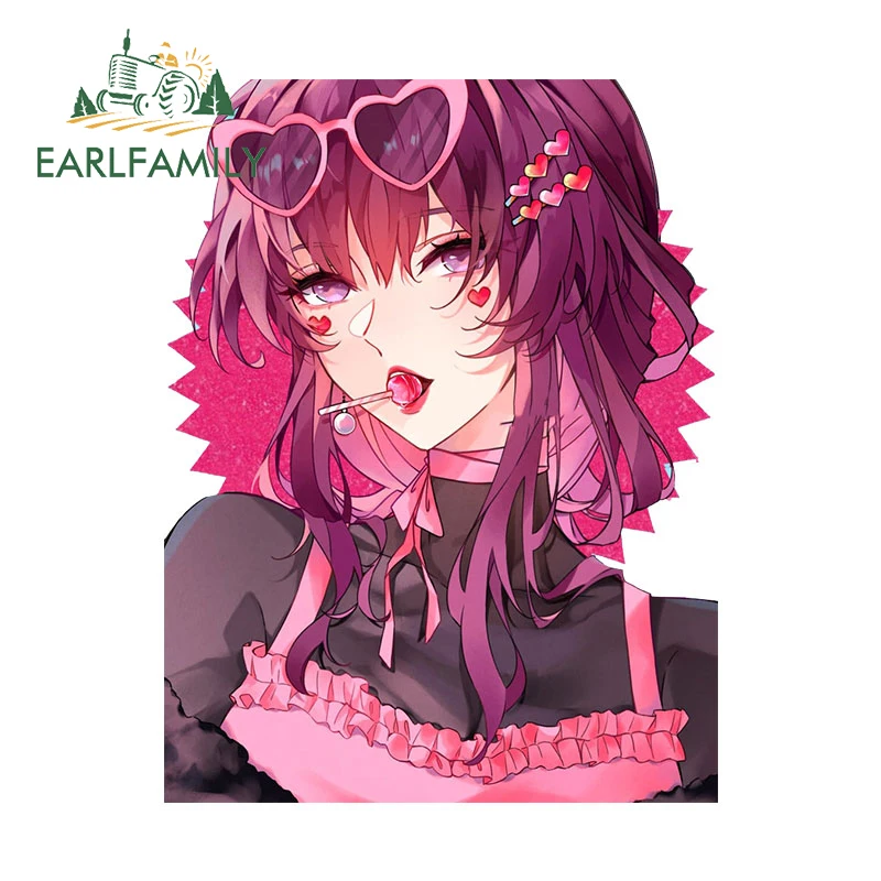 EARLFAMILY Honkai Star Rail Kafka Fanart Car Sticker Waterproof Windows Eye-catching Decal Devil Refrigerator Anime Graphics