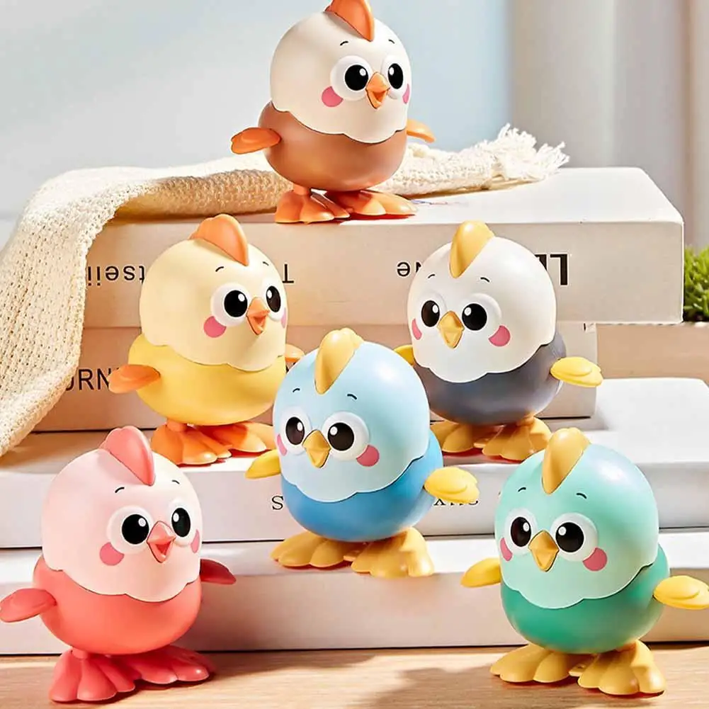 Cute Wind Up Chick Clockwork Toy Chick On Chain Can Walk Cute Animals Chick Clockwork Walking Toys Children Fun Gifts