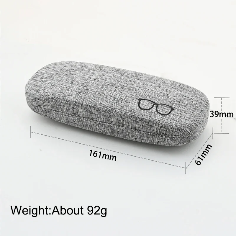 High Quality Glasses Case For Men Women Linen Cloth Eyeglass Cases Cover Hard Portable Spectacles Box Holder Eyewear 2030 image 5