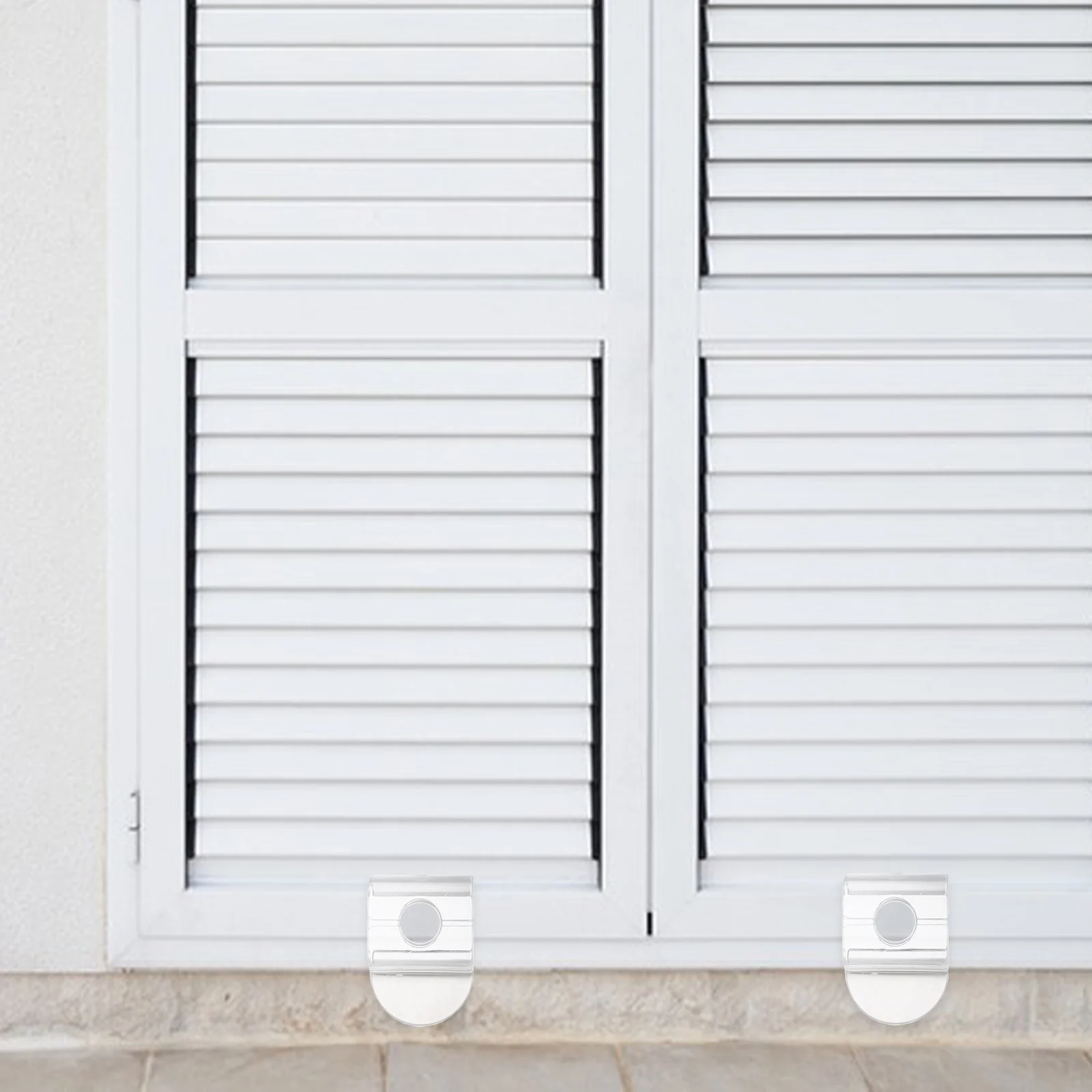 

4pcs Cordless Blind Handles For Pleated Shades Transparent Lift Pull Clear Plastic Bottom Rail Clips Waterproof Pvc No