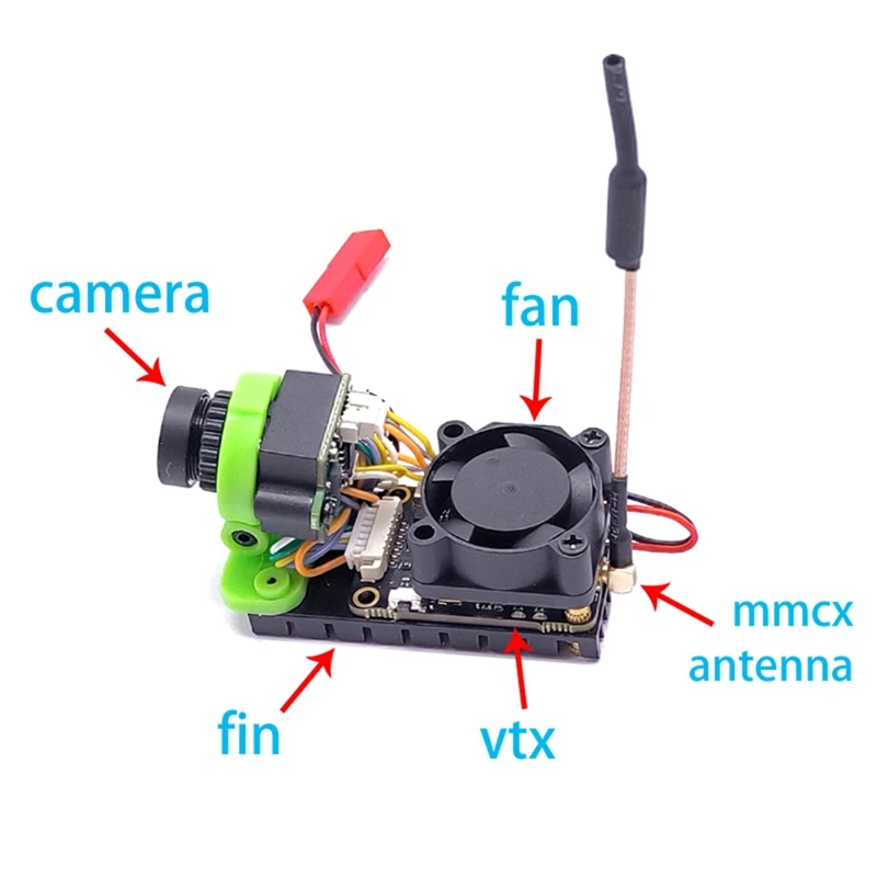 ABZY-Plug And Play All In 1 Transmitter 0/300/600/1000Mw Power Adjustable Fpv Launcher+CMOS 1000TVL FPV Mini Camera