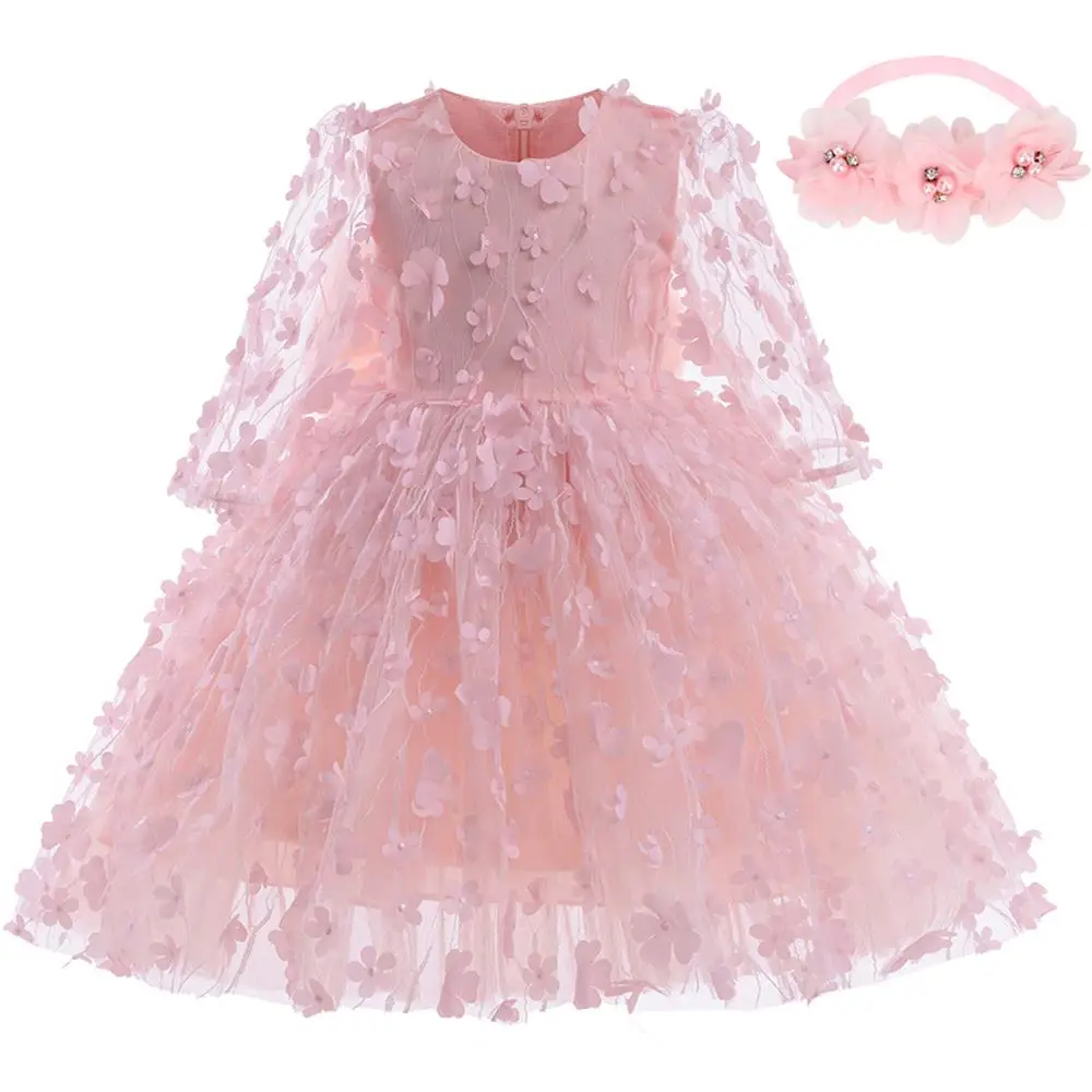 Baby Dresses Birthday Evening Dress Princess Dress Infant Gown Birthday Gift For Baby Girl Clothes 3-24 Months