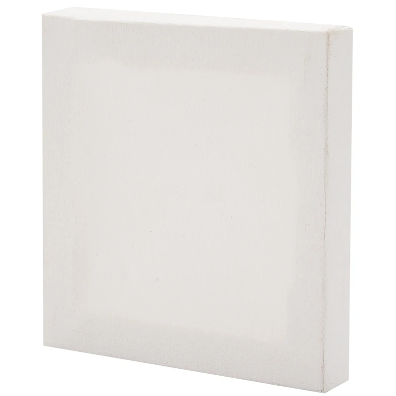 10 unids/set tableros de arte blancos en blanco Mini tablero de arte en lienzo de artista estirado pintura al óleo acrílica madera + algodón para pintura artística