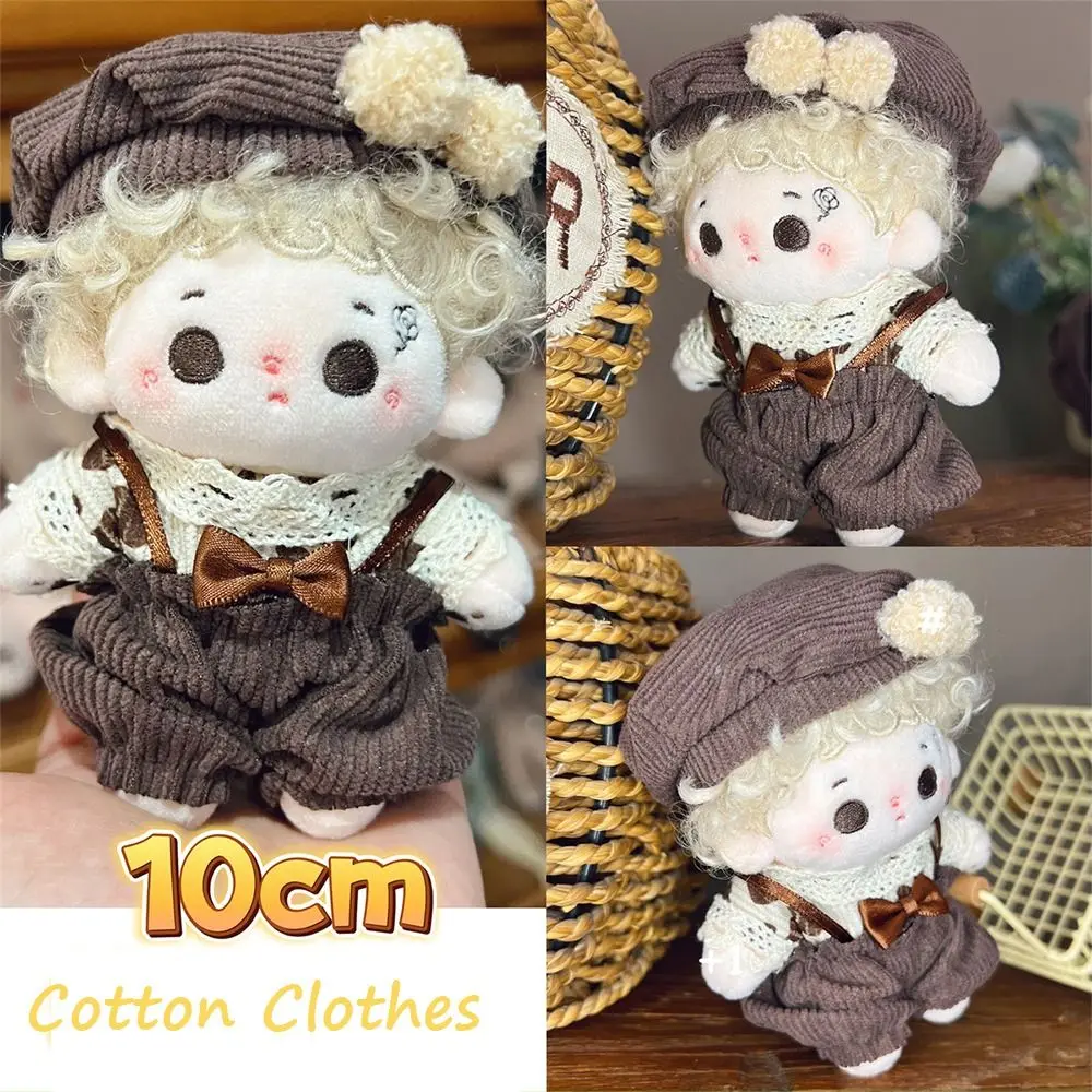 Fashion Rabbit Ears Doll Hat Bread Clothes Cat Ears Cotton Doll Clothes Endless Cream Series Doll Clothes Set 10cm Doll