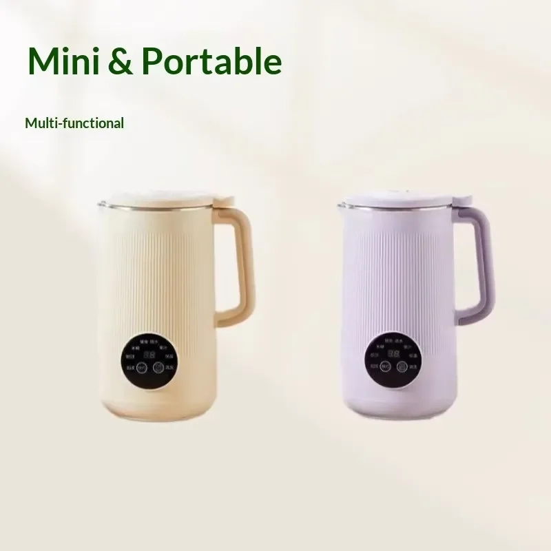 1 Liter Compact Soybean Milk Maker Fully Automatic Mini Food Processor High Speed Mixer for Household No Cook Multifunctional