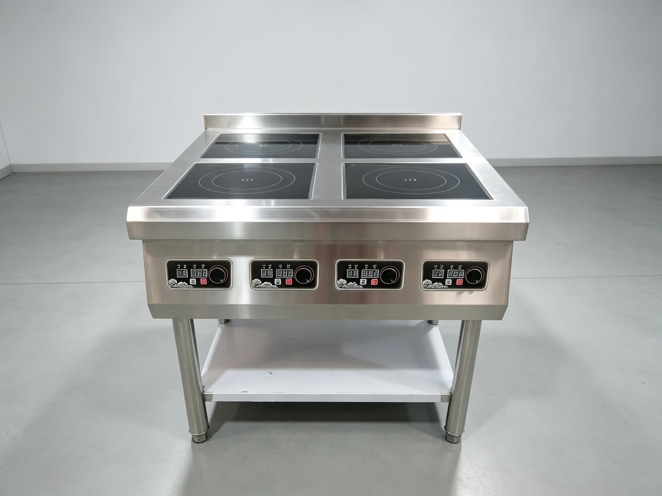 4 Head Commercial Induction Wok Stove High Power 3500W/Burner Electric Cooker For For Commercial Kitchen