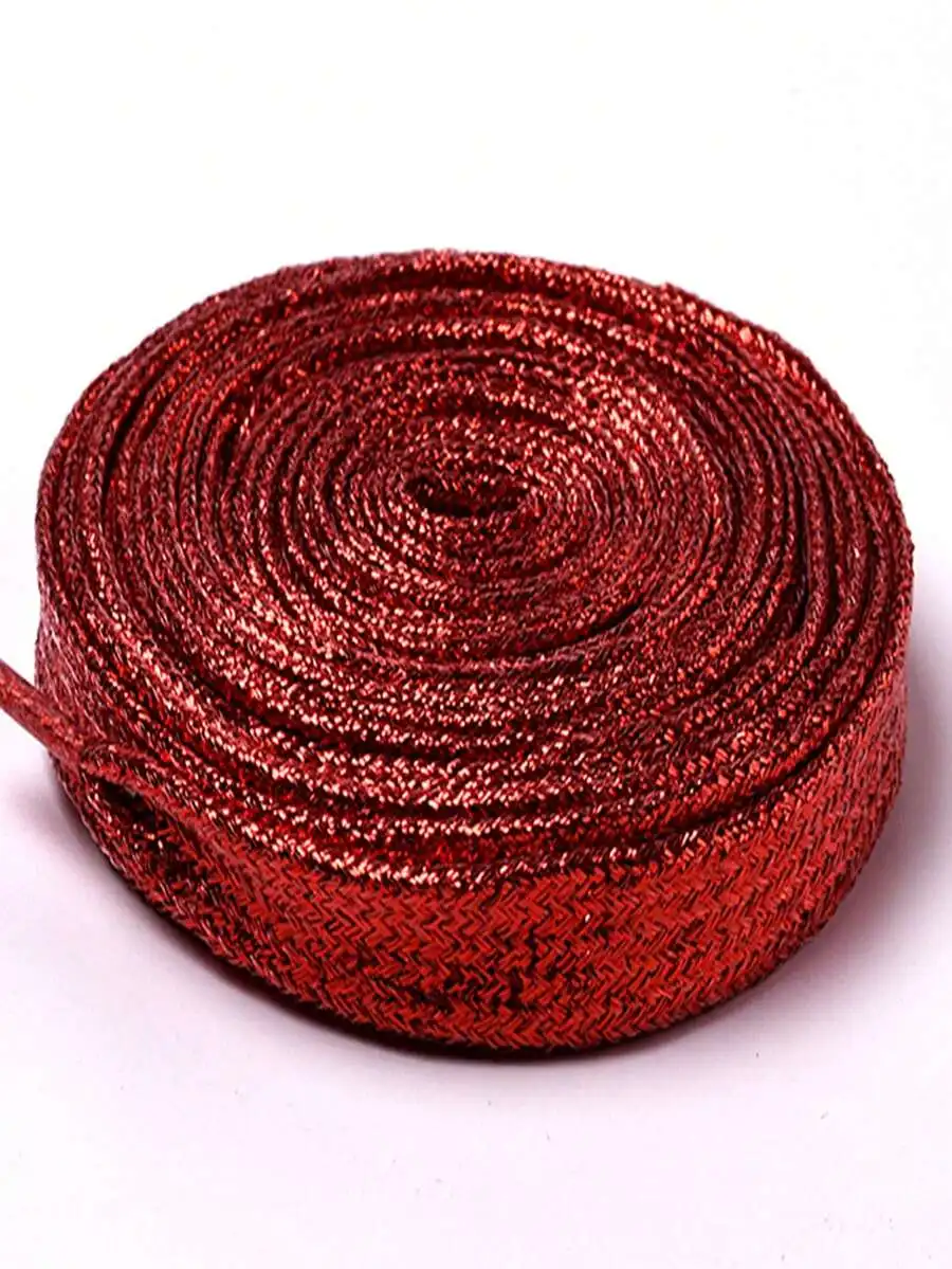 

Блестящие шнурки для взрослых, красные, золотые, розовые, разноцветные плетеные плоские шнурки для кроссовок, повседневные, для активного отдыха