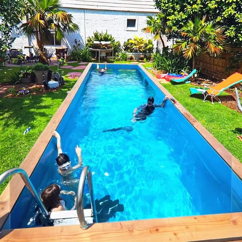 20 pies blanco contemporáneo de madera hotel apartamento villa libre en línea soporte técnico 40 pies construcción de acero piscina al aire libre